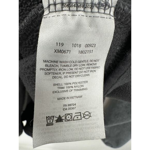 Columbia Pullover Men MEDIUM Grey Black Fleece Quarter Snap Long Sleeve - Picture 7 of 9